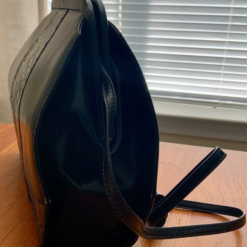 Vintage Salvatore Ferragamo Black Leather Purse